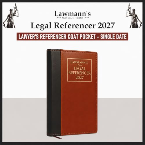 Lawmann's Legal Referencer 2027 | Lawyer's Coat Pocket Diary | Single Date | Size 6.25 * 3.5 Inches | Soft Hardbound with round corners | Ad Valorem Fee