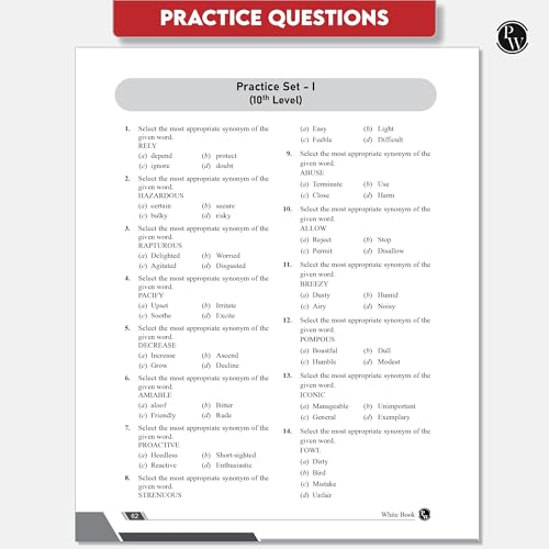 PW White Book of English Vocabulary June 2025 Edition By Bhragu Sir For SSC CGL, CHSL, MTS, CPO, GD, Banking, Defence, Teaching & Other Competitive Exams (Bilingual) [Paperback] Bhragu Kulshrestha
