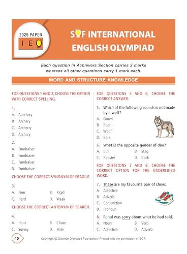 MTG International English Olympiad (IEO) Workbook Class 2 - Chapter-wise MCQs with Achievers Section - SOF Olympiad Books For 2026-27 Exam