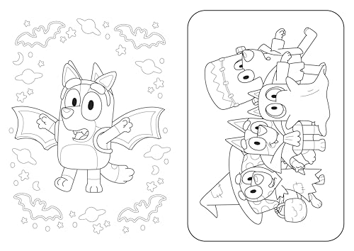 Bluey: Hooray It’s Halloween!: A Halloween colouring book