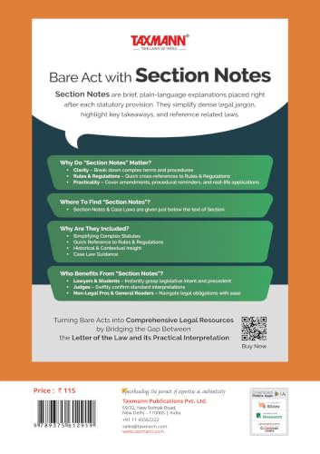 Taxmann's Income-Tax Act 2025 | Income-Tax Act 1961 | Companies Act 2013 | CGST Act 2017 [Bare Act without Comments | AIBE] – Complete Arrangement of Sections for Four Acts in One Volume