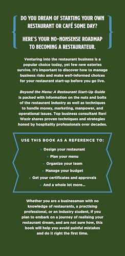 Beyond the Menu: A Restaurant Start-up Guide: Launching and Managing a Profitable Restaurant