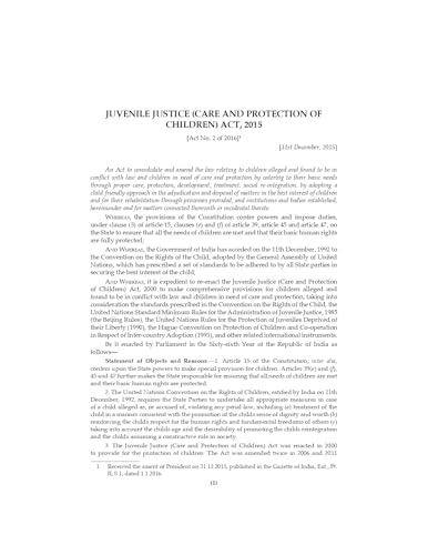 Lawmann's Juvenile Justice (Care and Protection of Children) Act, 2015 with JJ Model Rules | Bare Act with Comments