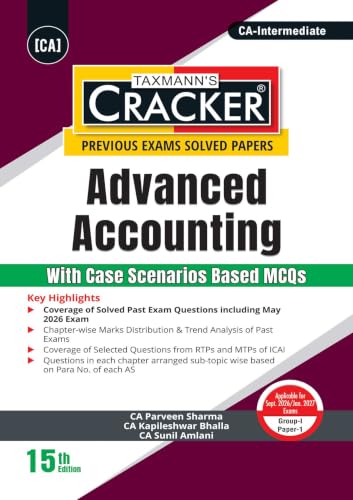 Taxmann's CRACKER COMBO for CA Inter | Sept. 2026/Jan. 2027 Exams | Group I – Papers 1 to 3 | CRACKER Series | Advanced Accounts, Law, and Tax | June 2026 Edition | Set of 3 Books