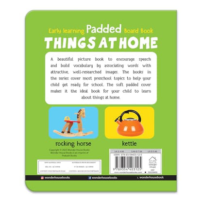 My First Padded Board Book Of Things At Home For Kids | Ages 0–5 Years | Early Learning | Household Objects | Bright Pictures | Vocabulary Building | Toddlers & Preschoolers | Latest Edition