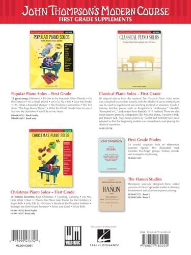 John Thompson's Modern Course for the Piano - First Grade (Book Only): First Grade - English