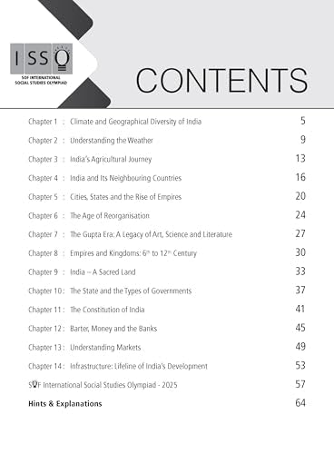 MTG International Social-Studies Olympiad (ISSO) Workbook Class 7 - Chapter-wise MCQs with Achievers Section - SOF Olympiad Books For 2026-27 Exam