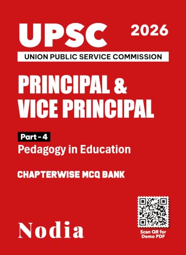 UPSC Principal and Vice Principal Recruitment Exam Part 4 Pedagogy in Education Chapterwise MCQ Bank 2026