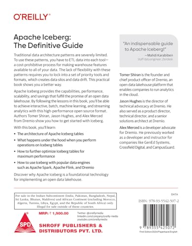 Apache Iceberg: The Definitive Guide - Data Lakehouse Functionality, Performance, and Scalability on the Data Lake (Grayscale Indian Edition)