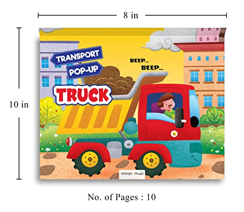 Pop-Up Transport - Truck - Gorgeously Illustrated Pop-Up Book For Children - Learn About The World Of Trucks And What All They Do