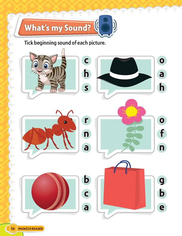 Phonics Reader Book 1 for Kids Age 3–10 | Learn Alphabet Sounds A–Z with Fun Activities | Early Reading Practice for Preschool, Kindergarten & Primary School | Colourful Illustrations & Simple Language for Beginners