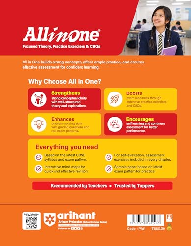 Arihant All in One Biology Class 11 for CBSE Exam 2026-27 | NCERT Based Complete Theory, Practice Exercises, CBQs, A-R, Sample Papers & Mind Maps | Revised Edition as per Latest Syllabus