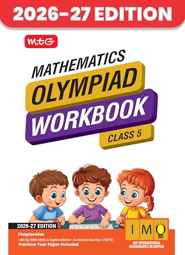 MTG International Mathematics Olympiad (IMO) Workbook Class 5 - Chapter-wise MCQs with Achievers Section - SOF Olympiad Books For 2026-27 Exam