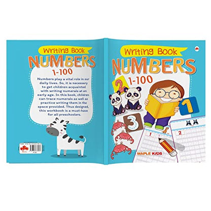 Numbers Writing Book 1-100 (Practice) - Learn and Practice - Numbers 1 to 100 - 2 to 5 Years Old Kids - Number Tracing Book - Learn Numbers - Writing Book for Toddlers, Nursery, Pre-School Children