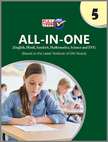 All-In-One (English  Hindi  Sanskrit  Mathematics  Science And Evs) Class 5 Dav (2022-23) by Hindi Edition by Full Marks (Author) book cover