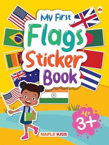 My First Sticker Book - Flags - Activity Book for Kids with 50+ Stickers - Stickers for Children - Age 3+ Years