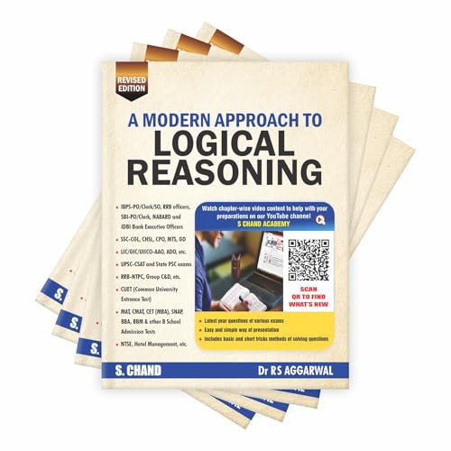 A Modern Approach to Logical Reasoning Book For Competitive Exam (New Edition 2026 - 2027) | UPSC, SSC CGL/CHSL/MTS/GD, IBPS SBI Bank PO/Clerk, Railway, Police Constable/SI, CAT/MAT/MBA, Defence Exams
