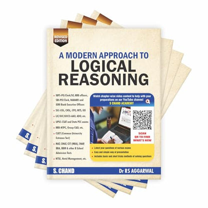 A Modern Approach to Logical Reasoning Book For Competitive Exam (New Edition 2026 - 2027) | UPSC, SSC CGL/CHSL/MTS/GD, IBPS SBI Bank PO/Clerk, Railway, Police Constable/SI, CAT/MAT/MBA, Defence Exams