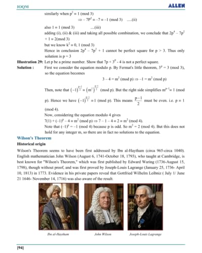 Indian Olympiad Qualifier in Mathematics (IOQM/ PRE-RMO) Book Part 1 & 2 with Solutions for Class 8 to 12 (Set of 3 Books Combo) by ALLEN