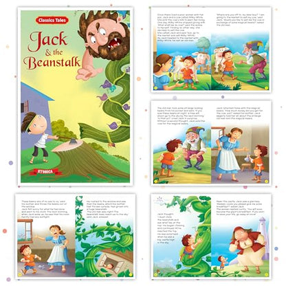 Set of 10 Classics Tales Story Books for Kids|English Short Stories for 3+ | Aladdin, Alibaba, Jungle Book & Others