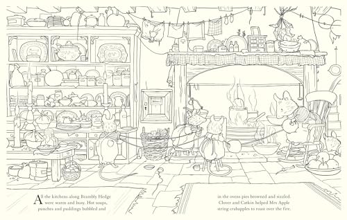 Brambly Hedge: Festive Colouring Book: A magically festive colouring book for children and adults alike packed with classic illustrations for all