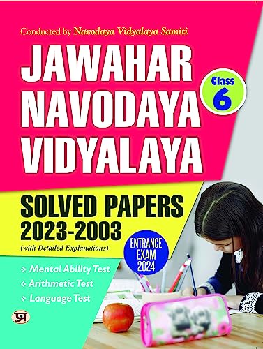 Jawahar Navodaya Book for Class 6 JNV Entrance Solved Papers (2003-2023) Book 2024 by Team Prabhat