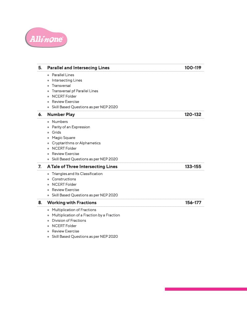 All in One Mathematics Class 7 Exam | Ganita Prakash (Part 1 & 2 ) | CBQs, Sample Papers, in-text & Chapter Exercise and Clear & Concise Theory