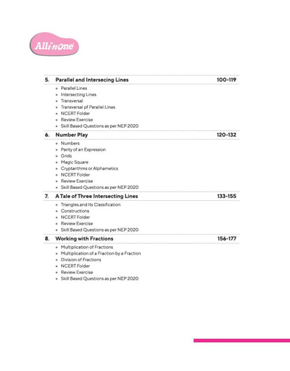 All in One Mathematics Class 7 Exam | Ganita Prakash (Part 1 & 2 ) | CBQs, Sample Papers, in-text & Chapter Exercise and Clear & Concise Theory