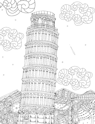 Cityscape – Colouring Book for Adults | Adult Coloring Activity Book with 32 Detailed City Designs | High-Quality Paper Suitable for Colouring Pencils, Gel Pens & Sketches