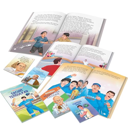 Story Books for Kids - Indian Famous Personalities (Set of 25 Books) (Illustrated) - Scientists - Freedom Fighters - Thought Leaders - Sportspersons - ... Vivekananda, Vallabhai Patel, Bhagat Singh