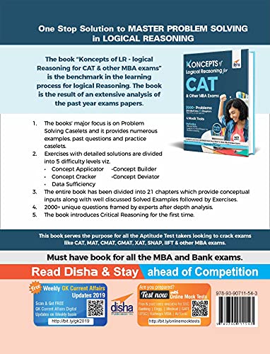 Koncepts of Logical Reasoning for CAT & Other MBA Exams 4th Edition