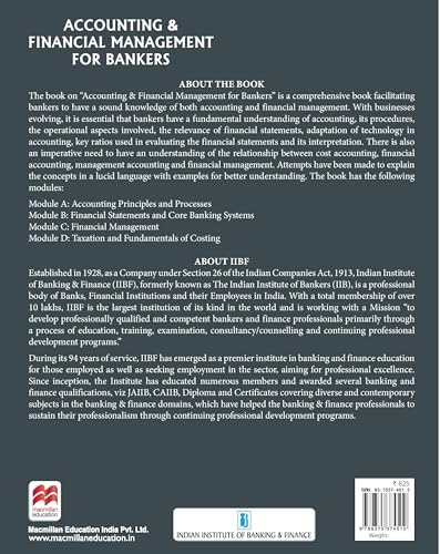 Macmillan Education Accounting and Financial Management for Bankers JAIIB Courseware | JAIIB 2026 updated Edition | JAIIB Exam preparation by IIBF (IIBF JAIIB Exam)