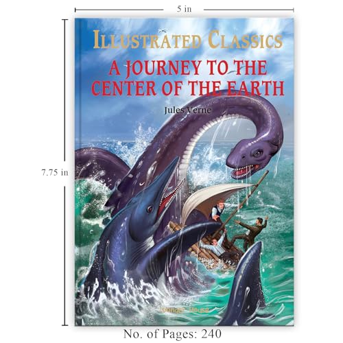 Journey To The Center of The Earth: Illustrated Abridged Children Classics English Novel With Review Questions (Hardback)