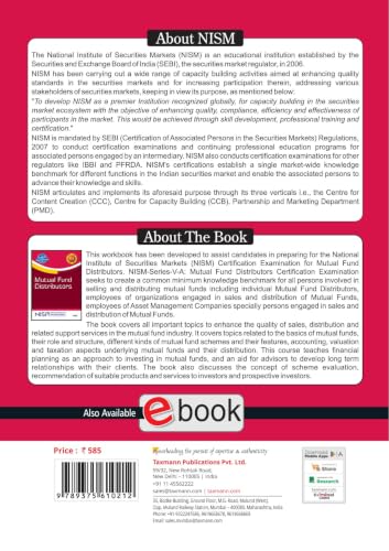 NISM X Taxmann's Mutual Fund Distributors – A Complete Working Guide Spanning Mutual Fund Concepts | Regulation | Distribution | Valuation | Taxation | Investor Servicing | Scheme Selection