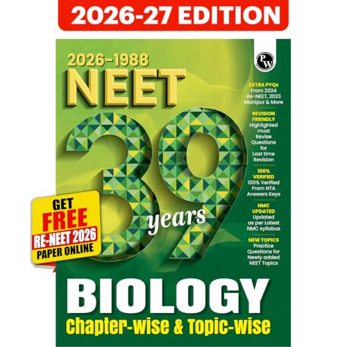 PW NEET PYQ 39 Years Biology For 2027 Exam | PYQ Deja Vu | Additional PYQs from Re-NEET and Other States | Chapterwise and Topicwise Solutions (2026-1988) with Highlighted Must Revise Questions