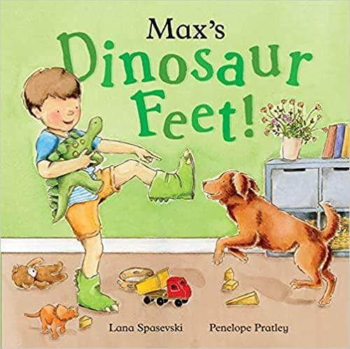 MAXS DINOSAUR FEET book cover