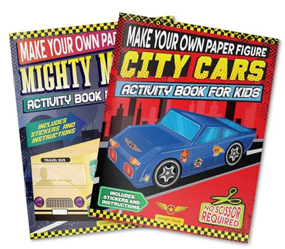 Make Your Own Paper Figures – City Cars Cut, Fold & Create Your Own Urban Vehicle Models | Ages 6–10 | Hands-On Paper Craft Fun for 2+ Hours: City Cars (Activity Book for Kids)