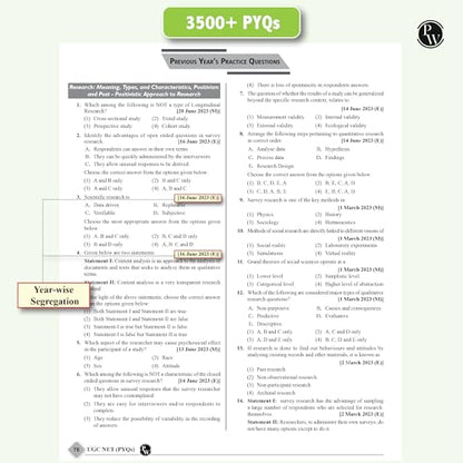 PW NTA 68 UGC NET Paper 1 (Teaching & Research Aptitude) Previous Year Solved Papers with Complete Chapter Notes I Unitwise and Topicwise | 17 Years PYQs upto June 2025 I NET, JRF, SET [Paperback] PW