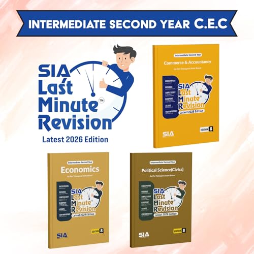 TG LMR Intermediate Second Year CEC Political Science (Civics), Economics, Commerce and Accountancy (3 Book Set) Edition 8 Latest & Updated 2026