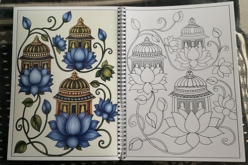 Basic Pichwai Art Course for Beginners | Step-by-Step Learning with Coloring Practice | A4 Size | Premium 200 GSM Paper
