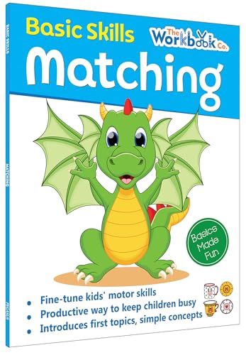 Matching Basic Skills Book for Kids 3+ | Fun Early Learning Activity Book with Shapes, Colors, Numbers & Patterns | Preschool Workbook | Best Educational Gift for Children