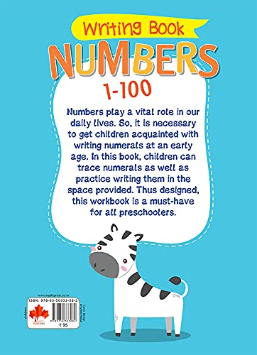 Numbers Writing Book 1-100 (Practice) - Learn and Practice - Numbers 1 to 100 - 2 to 5 Years Old Kids - Number Tracing Book - Learn Numbers - Writing Book for Toddlers, Nursery, Pre-School Children