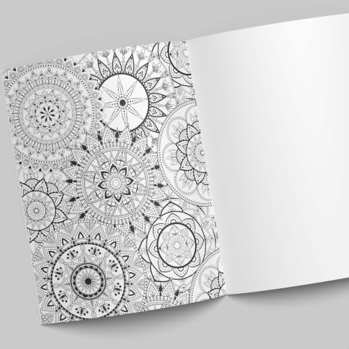 Adult Colouring Book - Mandala Colour Therapy - Colouring Activity Books for Adults - Creative Colouring Book to Reduce Stress