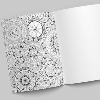 Adult Colouring Book - Mandala Colour Therapy - Colouring Activity Books for Adults - Creative Colouring Book to Reduce Stress