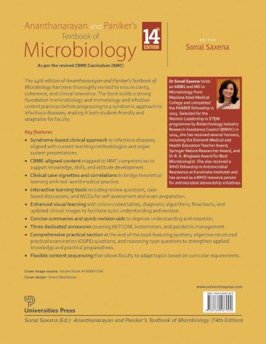 Ananthanarayan and Paniker’s Textbook of Microbiology, 14th Edition