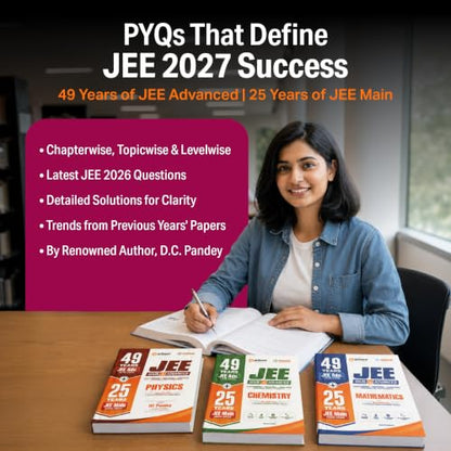 Arihant 49 Years JEE Advanced (1978–2026) & 25 Years JEE Main (2002–2026) Chemistry PYQ Book | Chapterwise, Topicwise & Levelwise Previous Year Questions | 3-Level Practice, High Frequency Questions