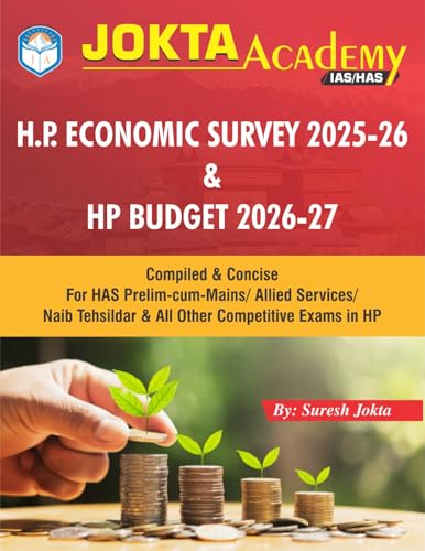 Himachal Pradesh Economic Survey and Budget Book 2025-26 HP Budget 2026-27(Jokta Academy Ias/Has Series)