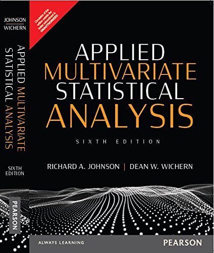 Applied Multivariate Statistical Analysi by Johnson/Wichern (Author) book cover