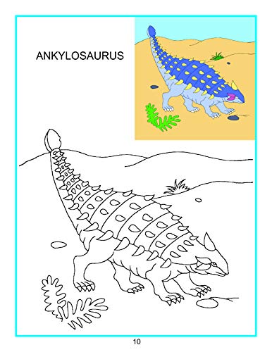 Dinosaurs Colouring Book for Kids Age 3–8 | Creative Colouring Pages with Fun Prehistoric Creatures | Engaging Activity to Boost Creativity, Focus & Motor Skills | Ideal for Preschool, Kindergarten & Young Artists