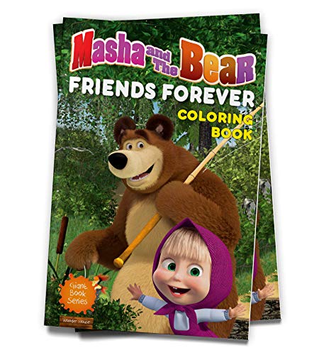 Masha And The Bear - Friends Forever: Giant Coloring Book For Kids book cover